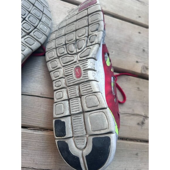 Nike Free Run2 Men's Sneakers Shoes Size 9.5 Lace Up Running Trainers Gray/Red - Picture 9 of 10